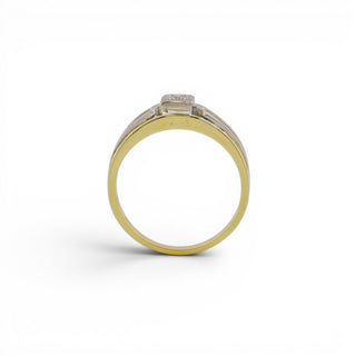 Krämer Brillantring aus 585 Gelb- und Weißgold, nachhaltiger second-hand Schmuck perfekt aufgearbeitet
