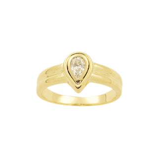 Krämer Diamantring aus 585 Gelb- und Weißgold, nachhaltiger second-hand Schmuck perfekt aufgearbeitet
