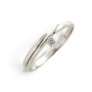 Krämer Brillantring aus 585 Weißgold, nachhaltiger second-hand Schmuck perfekt aufgearbeitet