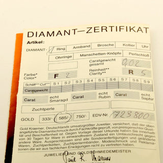 Krämer Brillantring aus 585 Weißgold, nachhaltiger second-hand Schmuck perfekt aufgearbeitet
