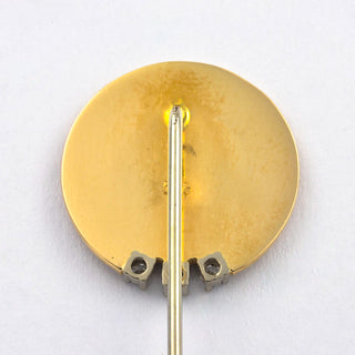 Krawattennadel Fiat aus 585 Gelb- und Weißgold mit Brillant, nachhaltiger second hand Schmuck perfekt aufgearbeitet