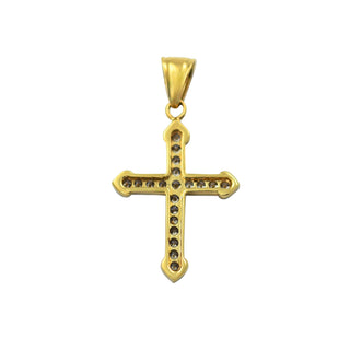 Brillantanhänger aus 585 Gelbgold, nachhaltiger second hand Schmuck perfekt aufgearbeitet