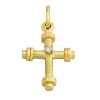 Brillantanhänger aus 750 Gelbgold, nachhaltiger second hand Schmuck perfekt aufgearbeitet