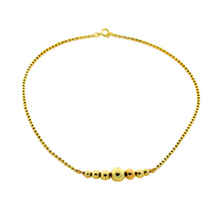 Kugelkette aus 585 Gelbgold, nachhaltiger second hand Schmuck perfekt aufgearbeitet