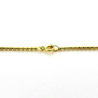 Kugelkette aus 585 Gelbgold, nachhaltiger second hand Schmuck perfekt aufgearbeitet