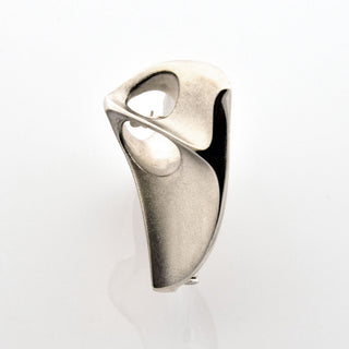 Lapponia Anhänger/Brosche Labyrinth aus 925 Silber, nachhaltiger second hand Schmuck perfekt aufgearbeitet