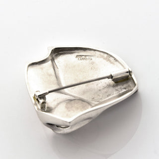 Lapponia Anhänger/Brosche Labyrinth aus 925 Silber, nachhaltiger second hand Schmuck perfekt aufgearbeitet