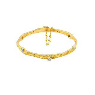 Lapponia Brillantarmband aus 585 Gelb- und Weißgold, nachhaltiger second hand Schmuck perfekt aufgearbeitet