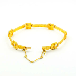 Lapponia Brillantarmband aus 750 Gelbgold/Platin, nachhaltiger second hand Schmuck perfekt aufgearbeitet