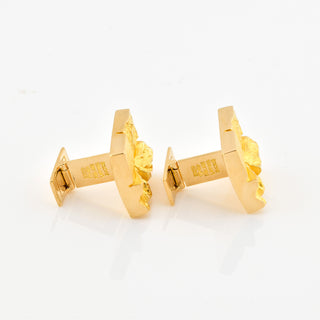 Lapponia Manschettenknöpfe aus 585 Gelbgold, nachhaltiger second hand Schmuck perfekt aufgearbeitet