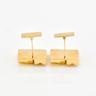 Lapponia Manschettenknöpfe aus 585 Gelbgold, nachhaltiger second hand Schmuck perfekt aufgearbeitet