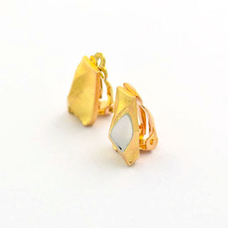 Lapponia Ohrclips aus 585 Gelb- und Weißgold, nachhaltiger second hand Schmuck perfekt aufgearbeitet