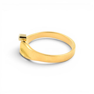 Lapponia Brillantring aus 750 Gelb- und Weißgold, nachhaltiger second hand Schmuck perfekt aufgearbeitet