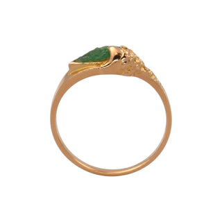 Lapponia Ring aus 585 Gelbgold mit Zoisit, nachhaltiger second hand Schmuck perfekt aufgearbeitet