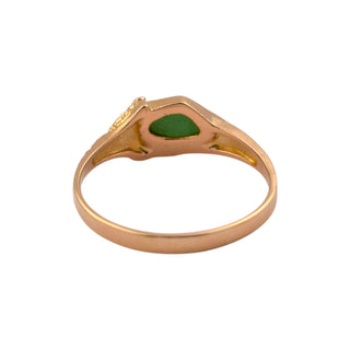 Lapponia Ring aus 585 Gelbgold mit Zoisit, nachhaltiger second hand Schmuck perfekt aufgearbeitet