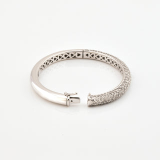 Leo Pizzo Brillantarmreif aus 750 Weißgold, nachhaltiger second hand Schmuck perfekt aufgearbeitet