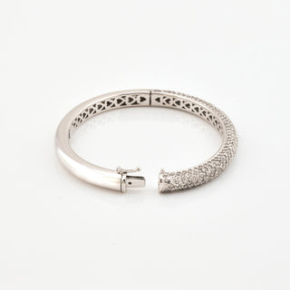 Leo Pizzo Brillantarmreif aus 750 Weißgold, nachhaltiger second hand Schmuck perfekt aufgearbeitet