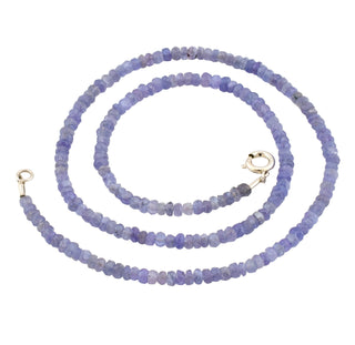 Iolithkette mit Schließe aus 925 Silber, nachhaltiger second hand Schmuck perfekt aufgearbeitet