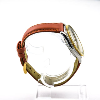 Longines Herrenarmbanduhr Lindberg Automatik und Zentralsekunde und Sichtboden, gebrauchte Luxusuhr im Top-Zustand