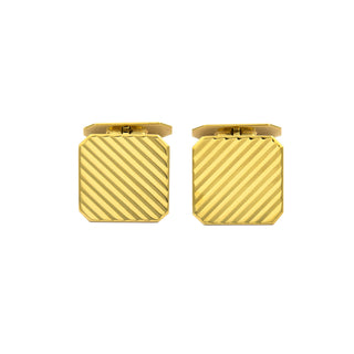 Manschettenknöpfe aus 585 Gelbgold, nachhaltiger second hand Schmuck perfekt aufgearbeitet