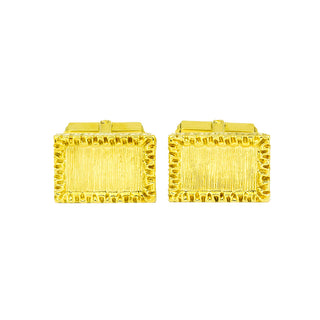Manschettenknöpfe aus 585 Gelbgold, nachhaltiger second hand Schmuck perfekt aufgearbeitet