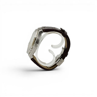 Maurice Lacroix Herrenarmbanduhr AIKON Automatik mit Datumsanzeige und verschraubte Krone und Sichtboden zeitgenössisch, gebrauchte Luxusuhr im Top-Zustand