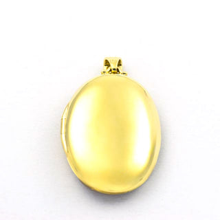 Smaragdmedaillon aus 585 Gelb- und Weißgold, nachhaltiger second hand Schmuck perfekt aufgearbeitet