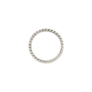 Memoirering aus 950 Platin mit Brillant, nachhaltiger second hand Schmuck perfekt aufgearbeitet