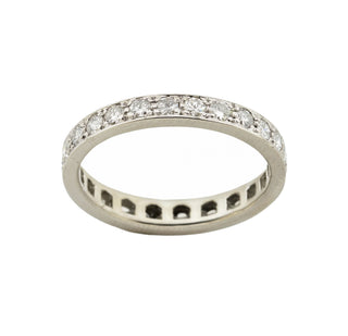 Brillantring aus 585 Weißgold, nachhaltiger second hand Schmuck perfekt aufgearbeitet