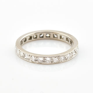 Brillantring aus 585 Weißgold, nachhaltiger second hand Schmuck perfekt aufgearbeitet
