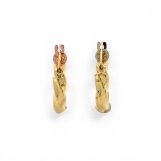 Milor Creolen aus 750 Gelbgold, nachhaltiger second hand Schmuck perfekt aufgearbeitet