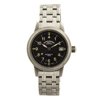 Mühle Glashütte/SA. Herrenarmbanduhr Sports M12 Automatik mit Datumsanzeige und Zentralsekunde, gebrauchte Luxusuhr im Top-Zustand