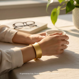 Niessing Armreif Tarent aus 900 Gelbgold, nachhaltiger second-hand Schmuck perfekt aufgearbeitet