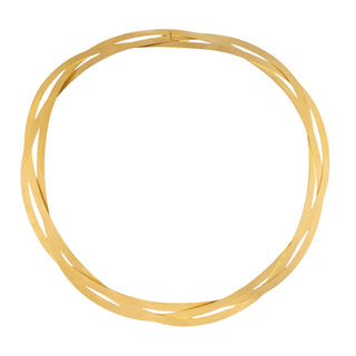Niessing Halsschmuck Flechtschmuck aus 750 Gelbgold, nachhaltiger second-hand Schmuck perfekt aufgearbeitet