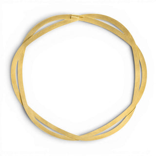 Niessing Halsschmuck Flechtschmuck aus 750 Gelbgold, nachhaltiger second-hand Schmuck perfekt aufgearbeitet