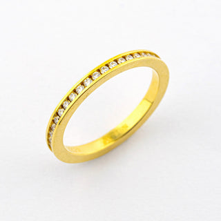 Niessing Memoirering Flurry aus 750 Gelbgold mit Brillant, neuwertig, nachhaltiger second hand Schmuck perfekt aufgearbeitet