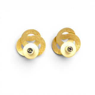 Niessing Ohrstecker Flechtschmuck aus 750 Gelbgold, nachhaltiger second-hand Schmuck perfekt aufgearbeitet