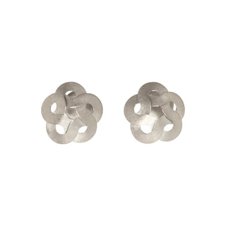 Niessing Ohrstecker Flechtschmuck aus 950 Platin, nachhaltiger second-hand Schmuck perfekt aufgearbeitet