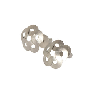 Niessing Ohrstecker Flechtschmuck aus 950 Platin, nachhaltiger second-hand Schmuck perfekt aufgearbeitet