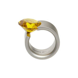 Niessing Ring Akrobat Max aus Edelstahl mit synth. Stein, nachhaltiger second-hand Schmuck perfekt aufgearbeitet