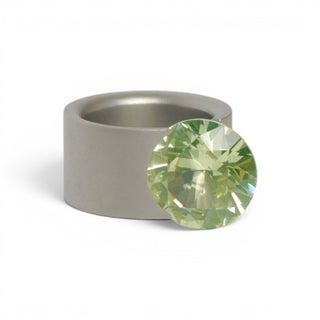 Niessing Ring Akrobat Max aus Edelstahl mit synth. Stein, nachhaltiger second-hand Schmuck perfekt aufgearbeitet