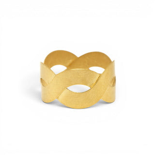 Niessing Ring Flechtschmuck aus 750 Gelbgold, nachhaltiger second-hand Schmuck perfekt aufgearbeitet