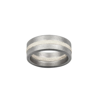 Niessing Ring Fusion aus Edelstahl/Platin, nachhaltiger second hand Schmuck perfekt aufgearbeitet