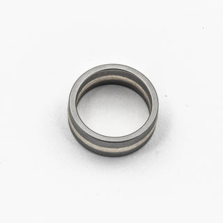Niessing Ring Fusion aus Edelstahl/Platin, nachhaltiger second hand Schmuck perfekt aufgearbeitet