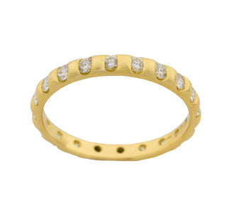 Niessing Brillantring aus 750 Gelbgold, nachhaltiger second hand Schmuck perfekt aufgearbeitet