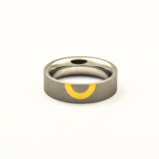 Niessing Ring in.love aus Edelstahl/Gold, neuwertig, nachhaltiger second hand Schmuck perfekt aufgearbeitet
