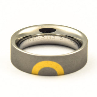 Niessing Ring in.love aus Edelstahl/Gold, neuwertig, nachhaltiger second hand Schmuck perfekt aufgearbeitet