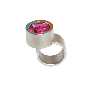 Niessing Ring Max aus Edelstahl mit synth. Stein, nachhaltiger second-hand Schmuck perfekt aufgearbeitet