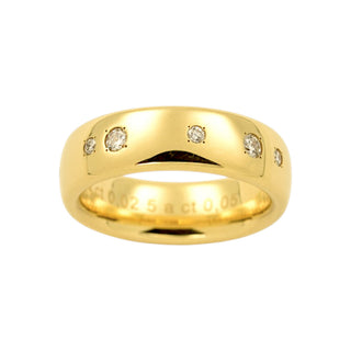 Niessing Brillantring Oval aus 750 Gelbgold, nachhaltiger second-hand Schmuck perfekt aufgearbeitet