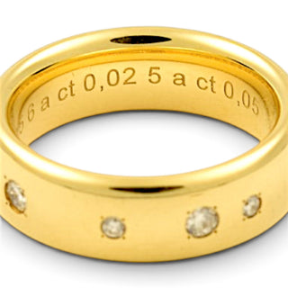 Niessing Brillantring Oval aus 750 Gelbgold, nachhaltiger second-hand Schmuck perfekt aufgearbeitet